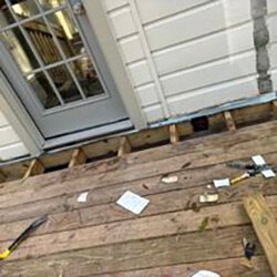 Decking repair.